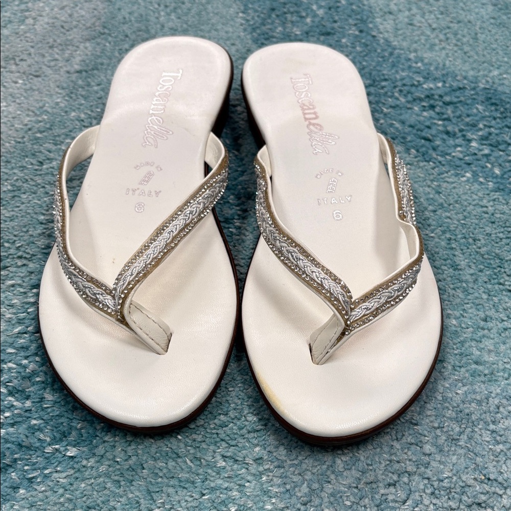 Toscanella Toe Sandals. Sz 6